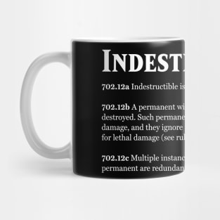 Magic the Gathering - Keyword Indestructible Rules Text Mug